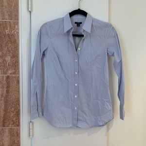 Ann Taylor Button-Down Long-Sleeve Shirt - Petite